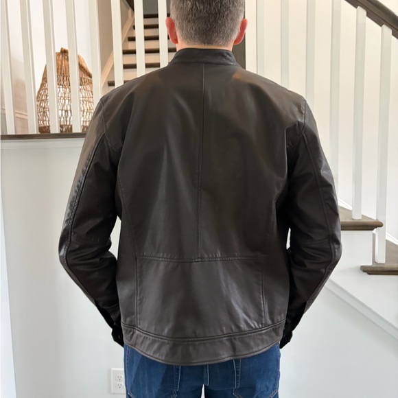 Banana Republic Chocolate Leather Jacket - Picture 3 of 8